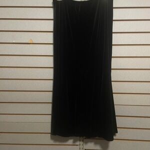 Elementz Black Velvet Maxi Skirt Womens Medium Elegant‎ Evening Party M